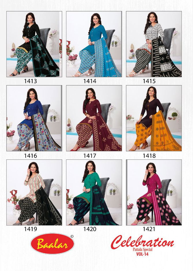 Baalar Celebration Patiyala Special 14 Cotton Printed Ready Made Collection
